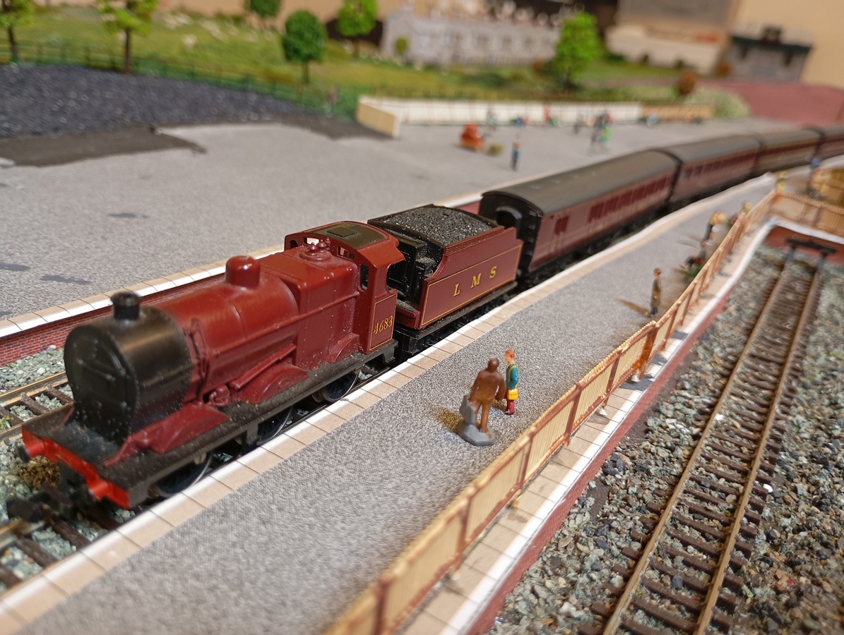 LMS Train at station 